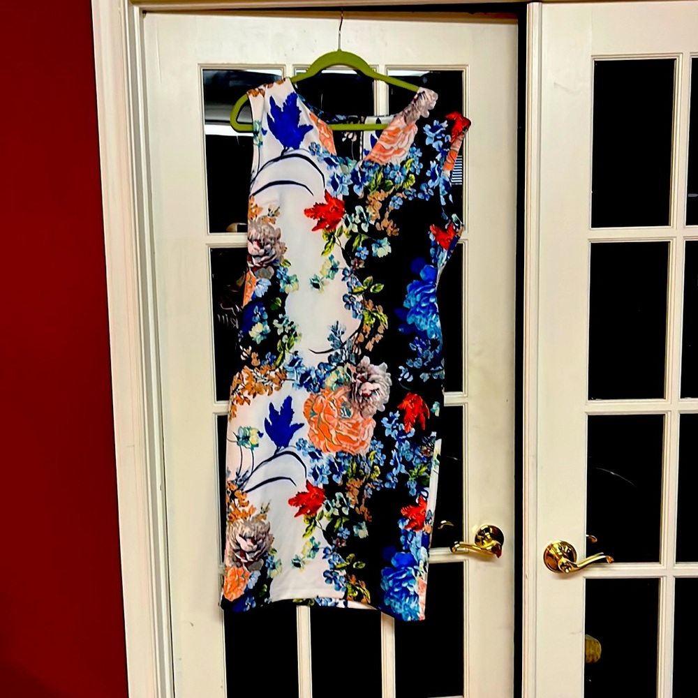 Multi colored work/church dress.